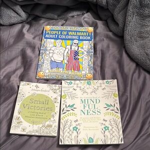 Set of 3 adult coloring books